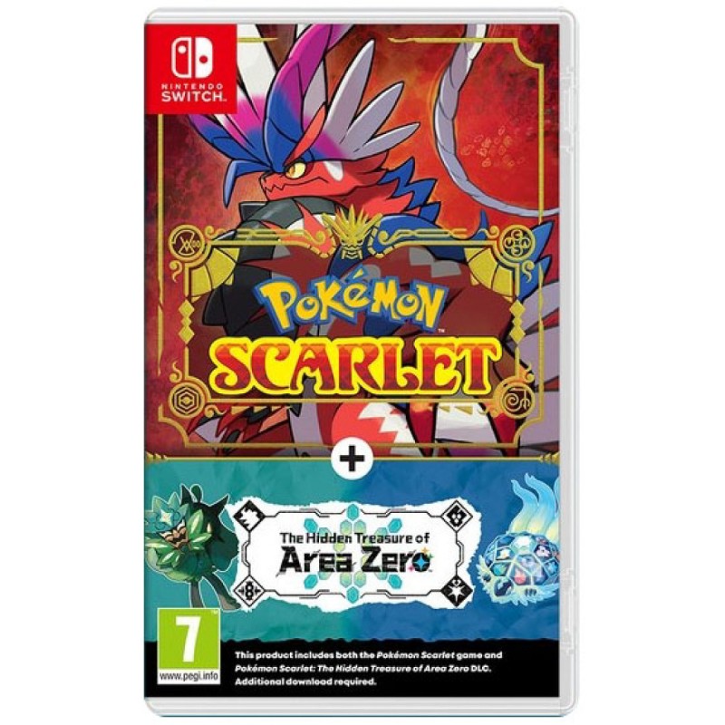 Game Pokémon Scarlet + DLC The Hidden Treasure of Area Zero Nintendo Switch