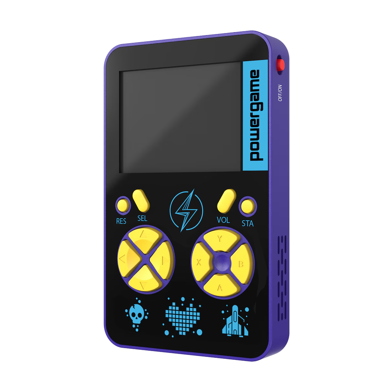 Powerbank + Tragbare Retro-Konsole Powergame