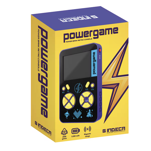 Power Bank + Consola Retro Portátil Powergame