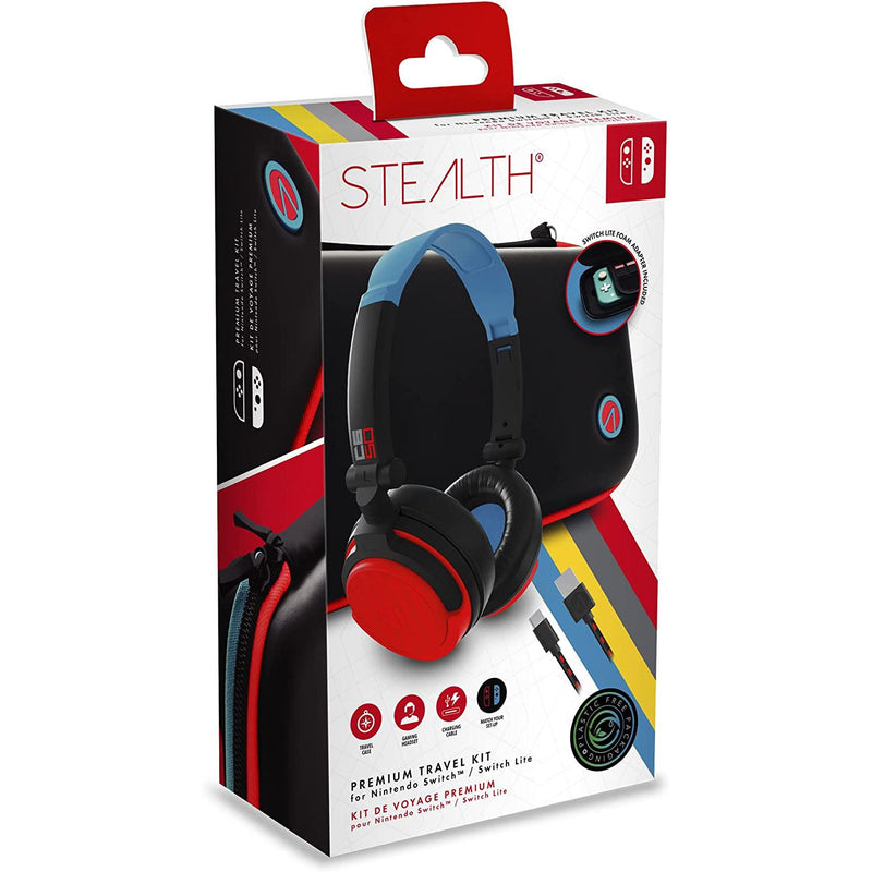 STEALTH Premium Travel Kit - Headset / Bag / Cable for Nintendo Switch