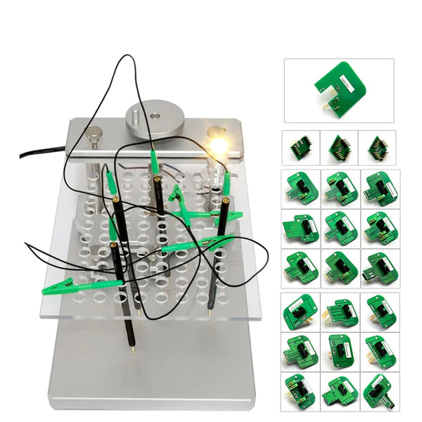 BDM Frame Inox LED Banc + Kit 22 Adaptateurs BDM Programmation ECU