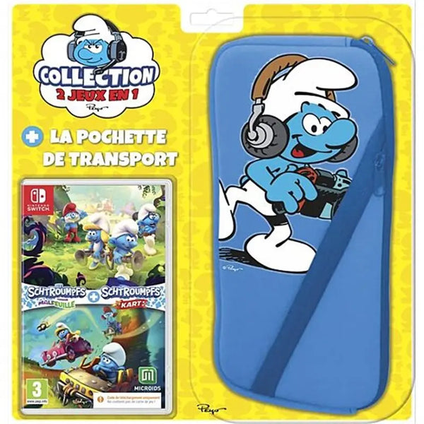 Pack Schtroumpf (Smurf Vileaf + Schtroumpf Kart) + Sac Nintendo Switch