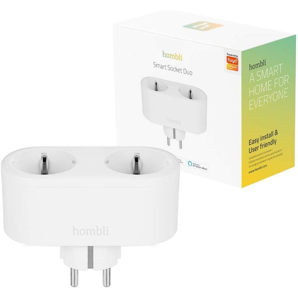 Intelligente Steckdose Hombli Smart Socket Duo EU Wi-Fi 2.4GHz Weiß