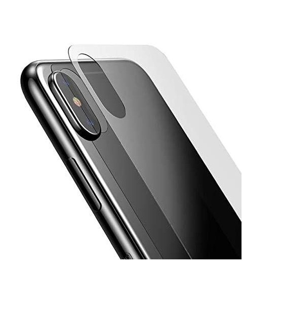 Film en verre trempé pour coque arrière IPhone X/XS/11 Pro 0,3 mm transparent