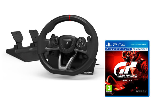 Hori RWA Apex Steering Wheel PS5/PS4/PC + Gran Turismo Sport PS4