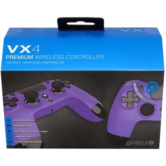 Comando Gioteck VX-4 Premium Sem Fios Roxo PS4