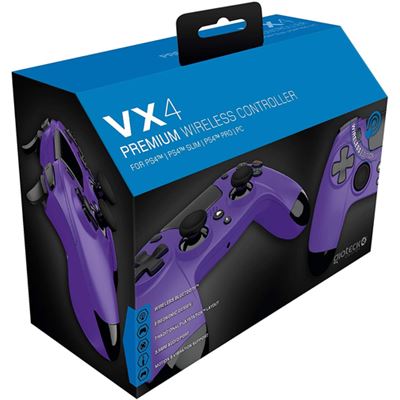 Comando Gioteck VX-4 Premium Sem Fios Roxo PS4