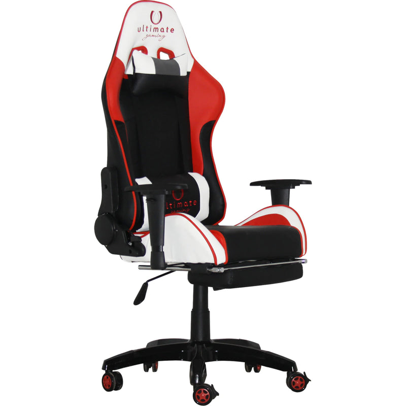 Cadeira Ultimate Gaming Orion Branco, Preto, Vermelho