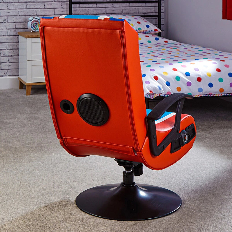 X-Rocker Super Mario 2.1 Audio Pedestal Chair - Red,Blue