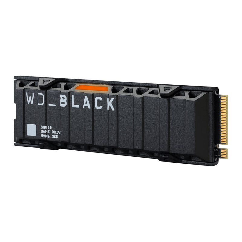 Western Digital Noir SSD 1 To M.2 2280 SN850 avec dissipateur thermique 3D NAND NVMe PCIe 4.0 (7000 Mo/s) Compatible PS5