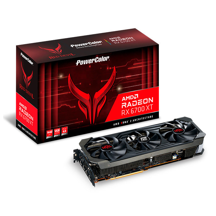 Tarjeta Gráfica PowerColor Red Devil AMD Radeon RX 6700 XT 12GB GDDR6