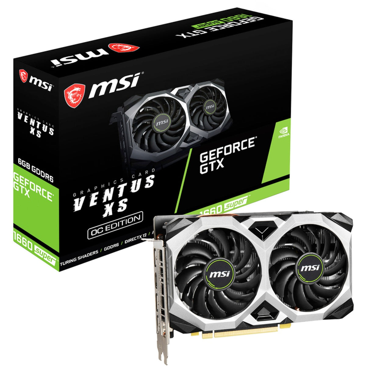 Tarjeta Gráfica MSI GeForce GTX 1660 SUPER VENTUS XS OC 6GB GDDR6