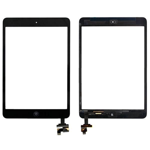 Ecran/Vitre iPad Mini 1/2 Tactile + Puce IC Noir