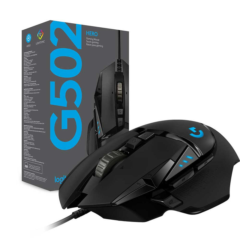 Mouse da gioco Logitech G502 HERO 16000 DPI Nero