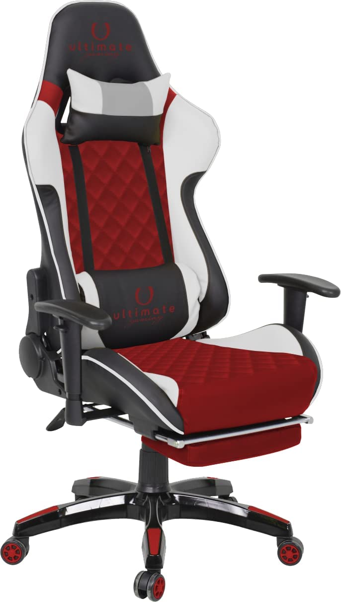 Cadeira Ultimate Gaming Orion Preto, Vermelho, Branco