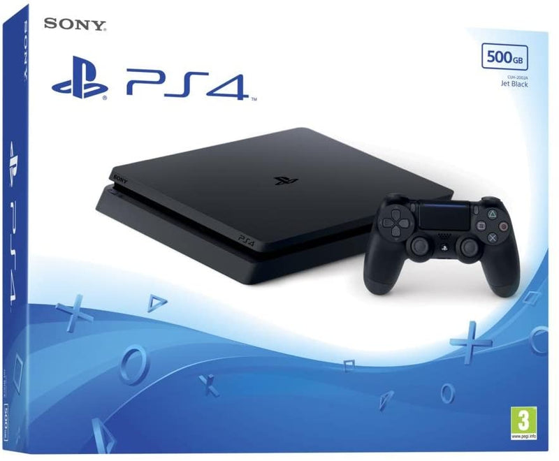 Sony Playstation 4 PS4 Slim 500 GB tiefschwarze PS4