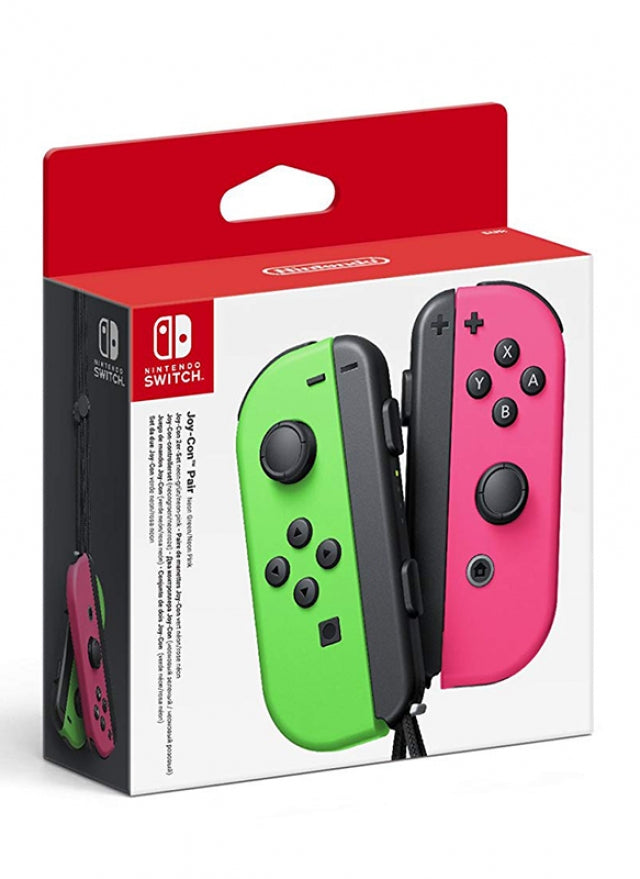 Manettes Joy-Con (jeu gauche/droit) Neon Green/Neon Pink Nintendo Switch