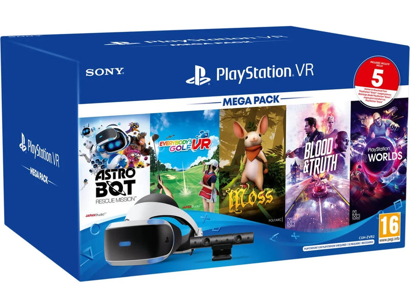 Sony PlayStation VR Mega Pack V2 Camera PS4/PS5 Games