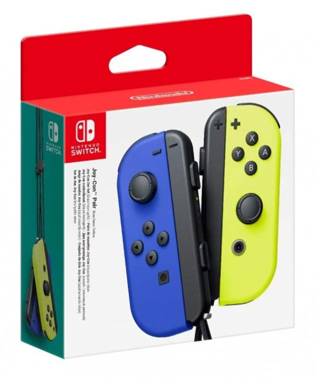 Manettes Joy-Con (ensemble gauche/droite) Bleu/Jaune fluo Nintendo Switch