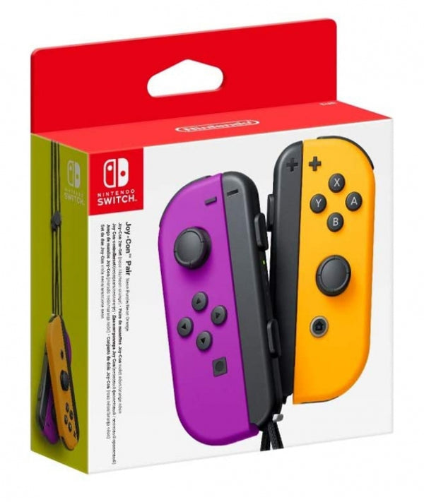 Joy-Con Controllers (Left/Right set) Neon Purple/Neon Orange Nintendo Switch