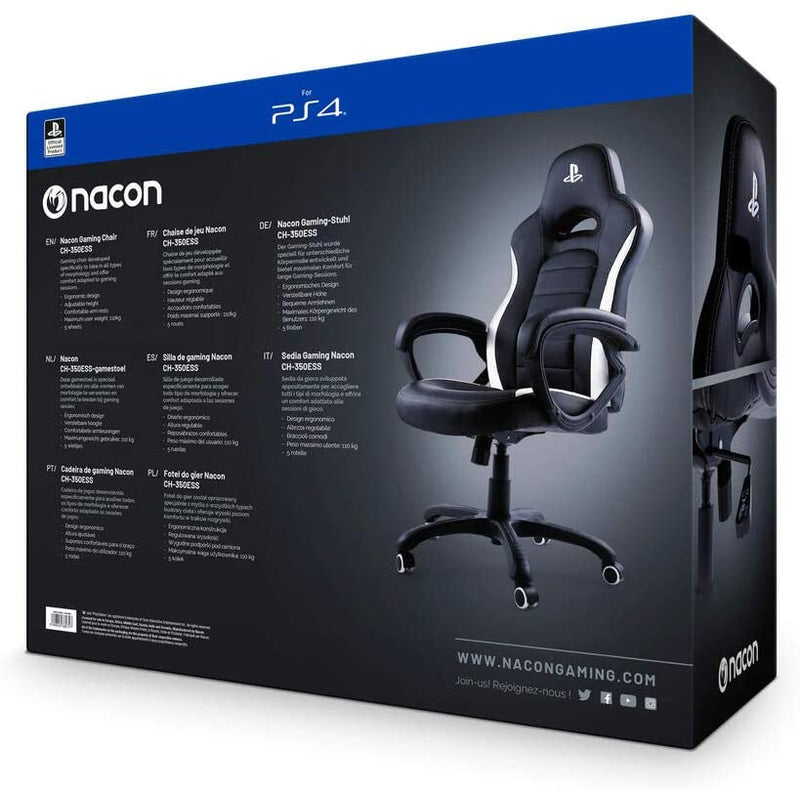 Chaise de jeu Nacon PlayStation CH-350 Noir/Blanc