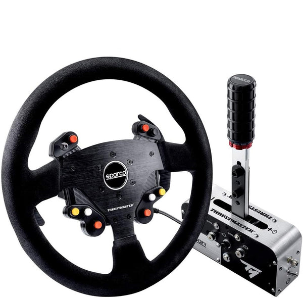 Volante Thrustmaster + freno de mano/palanca de cambios TM Rally Race Gear Sparco Mod Kit
