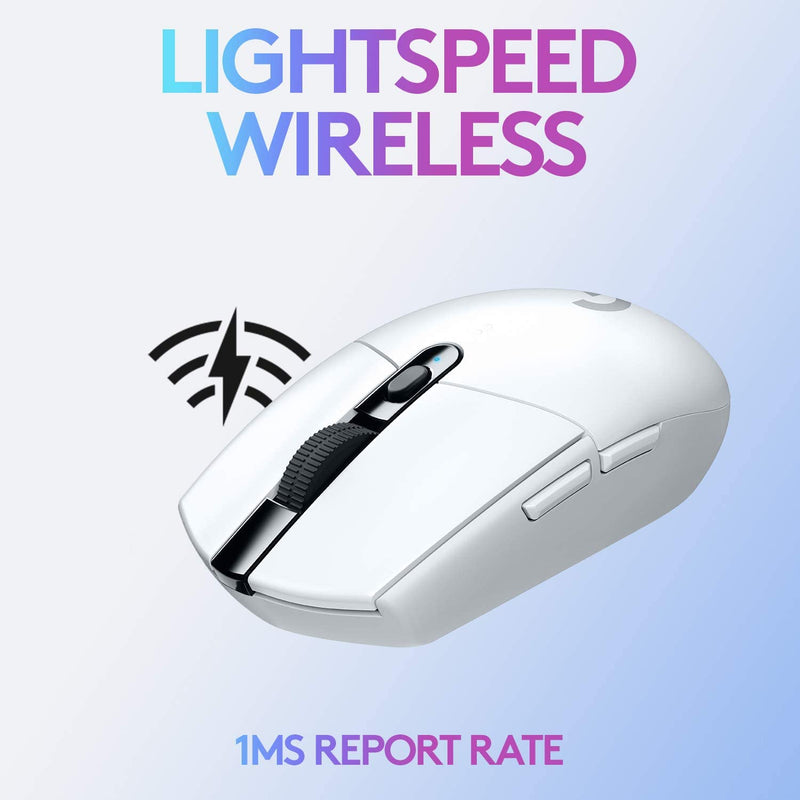 Mouse da gioco Logitech G305 LightSpeed ​​wireless 12000 DPI bianco