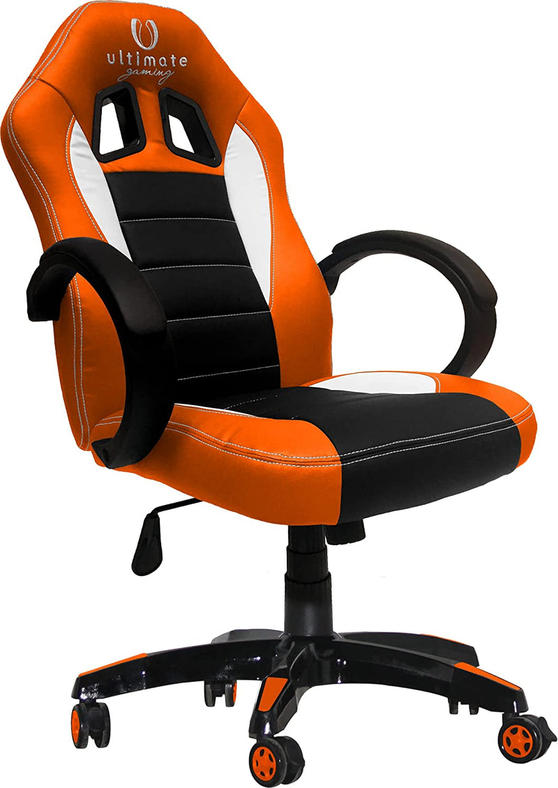 Cadeira Ultimate Gaming Taurus Laranja,Preto,Branco