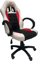 Ultimate Gaming Chair Stier Weiß, Schwarz, Rot