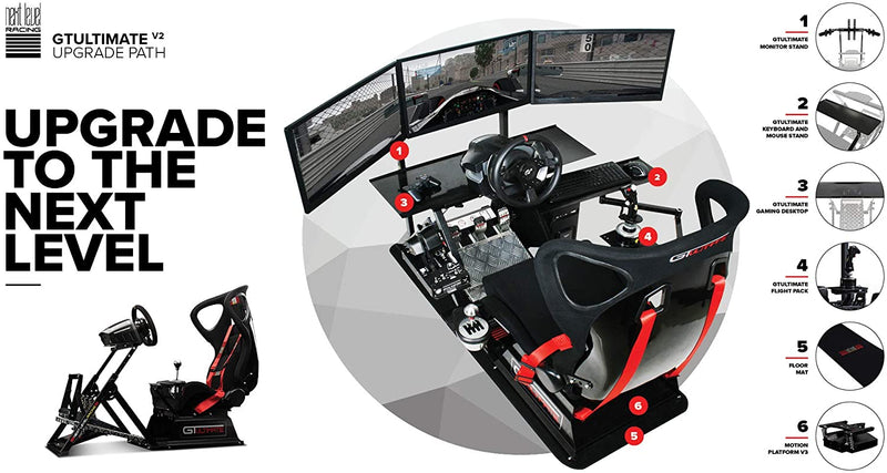 Cabina di pilotaggio Racing GT Ultimate V2 di livello successivo
