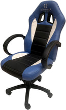 Ultimate Gaming Chair Stierblau, Schwarz, Weiß