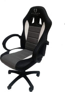 Chaise de jeu ultime Taurus Noir, Gris, Blanc