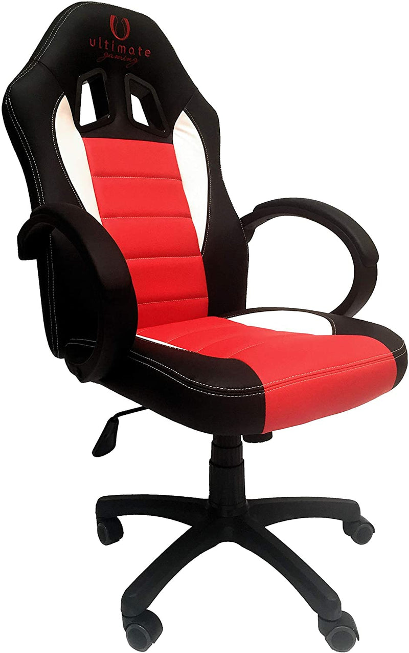 Cadeira Ultimate Gaming Taurus Preto,Vermelho,Branco