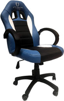 Ultimate Gaming Chair Stierblau, Schwarz, Weiß