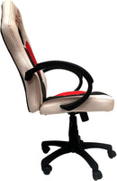 Ultimate Gaming Chair Stier Weiß, Schwarz, Rot