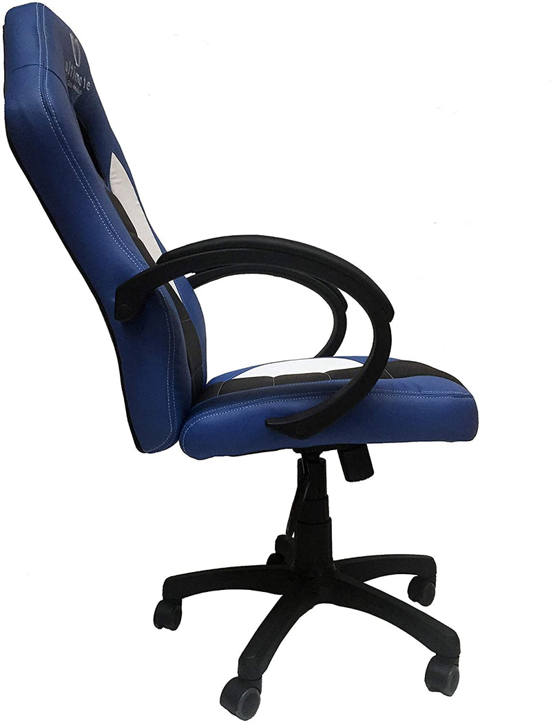 Ultimate Gaming Chair Stierblau, Schwarz, Weiß