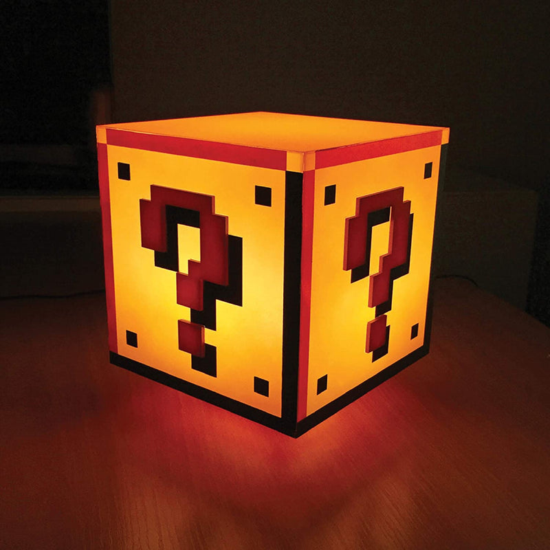 Lampe Super Mario Bros Question Block Light Nachtlicht
