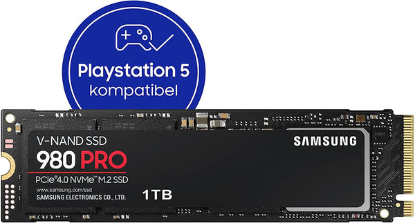 SSD Samsung 980 PRO 1To M.2 2280 MLC V-NAND NVMe PCIe 4.0 (7000Mb/s) Compatible PS5