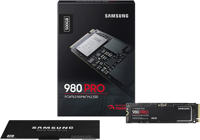 Samsung SSD 980 PRO 500GB M.2 2280 MLC V-NAND NVMe PCIe 4.0 (6900Mb/s) PS5 Compatible