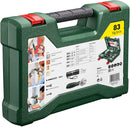 Bosch Juego de Herramientas de 83 Piezas con Linterna LED y llave Ajustable