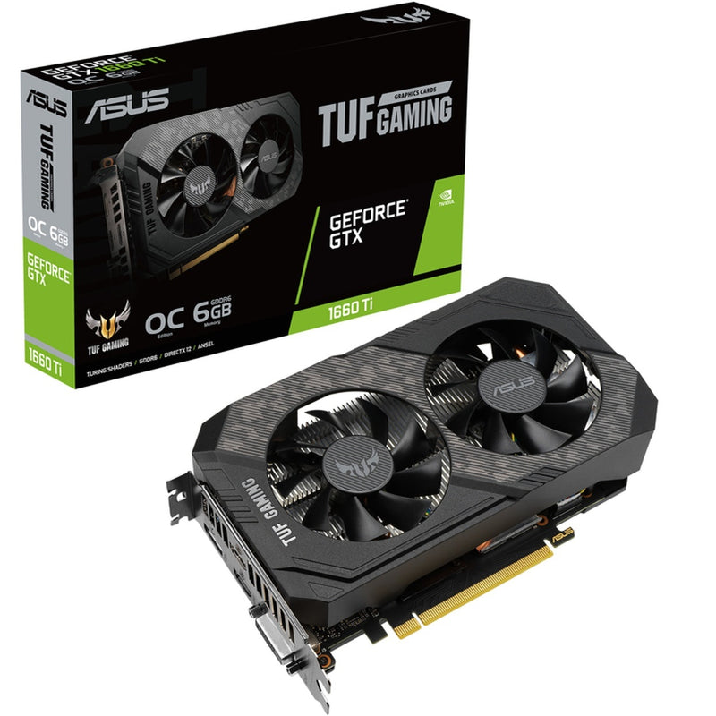 Graphics Card Asus GeForce GTX 1660 Ti EVO OC TUF Gaming 6GB GDDR6