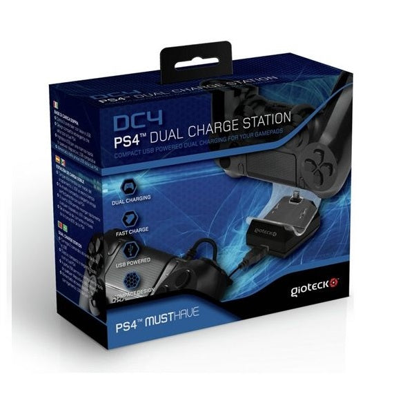 Station de charge double Gioteck DC4 PS4