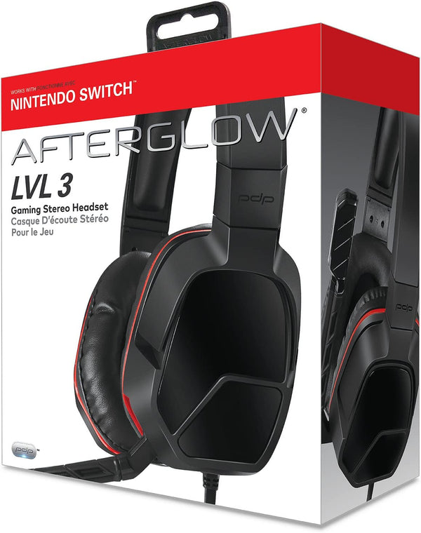 Auriculares Nintendo Switch Afterglow LVL 3