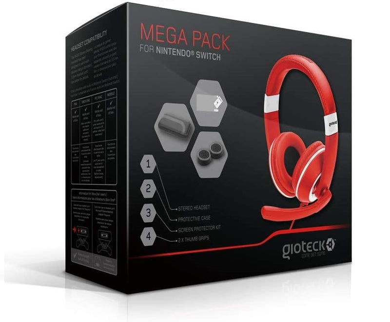 Écouteurs Gioteck Mega Pack Nintendo Switch