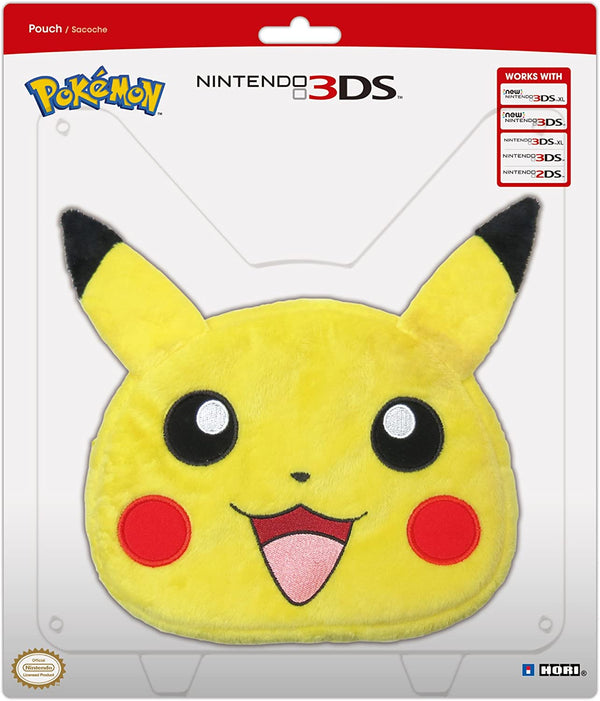 Hori Pikachu Plush Pouch Bag Nintendo 3DS XL/2DS