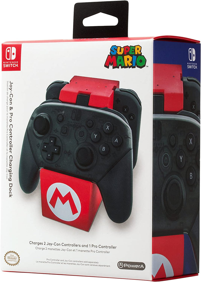 Chargeur Joy-Con et station de charge pour contrôleur Pro Super Mario Nintendo Switch