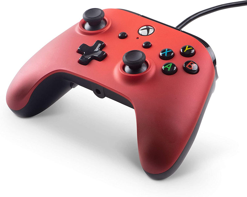 Controlador PowerA con cable Crimson Fade (Xbox One/Series X/S/PC)