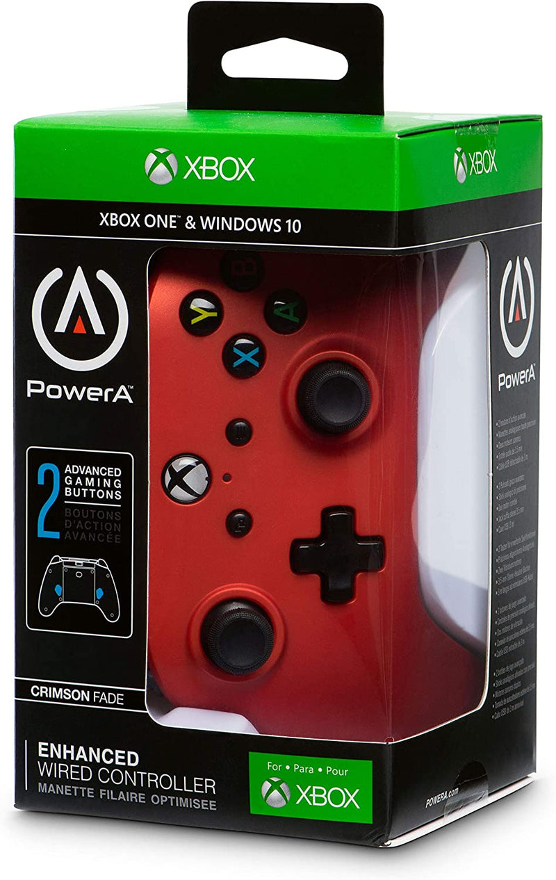 Comando PowerA com fios Crimson Fade (Xbox One/Series X/S/PC)