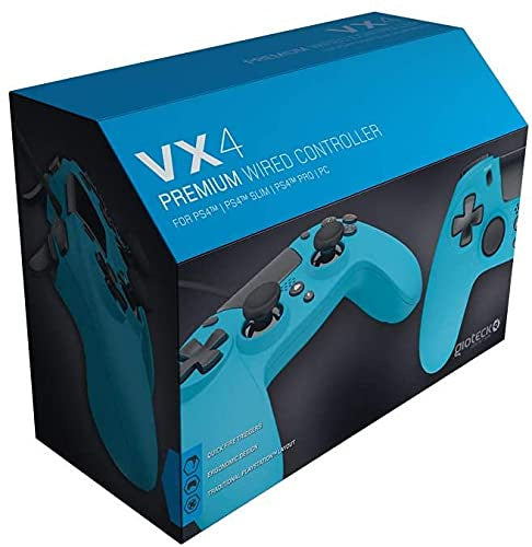 Gioteck VX-4 Manette Filaire Bleue PS4