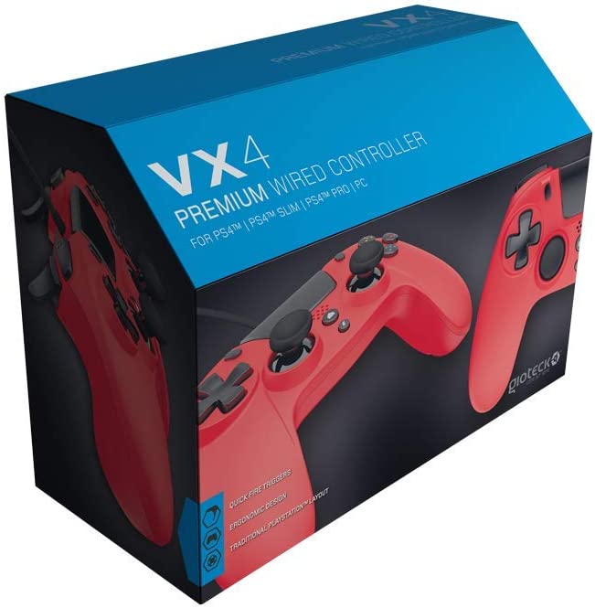 Gioteck VX-4 Kabelfernbedienung PS4 Rot
